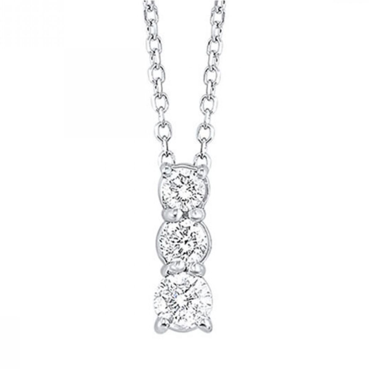 GEMSON 14K White Gold Diamond Pendant Harris Jeweler Troy, OH