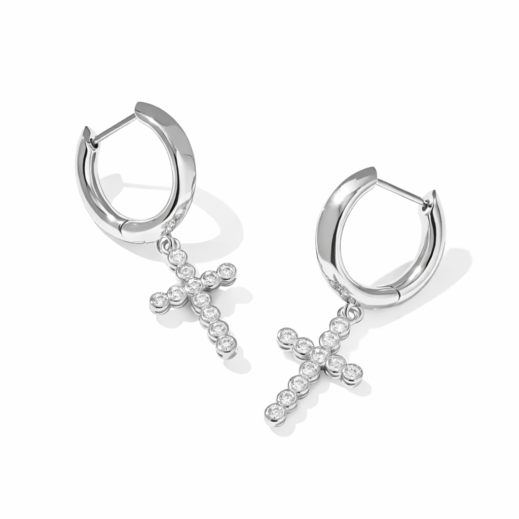 Kendra Scott Cross Huggie Earrings Harris Jeweler Troy, OH