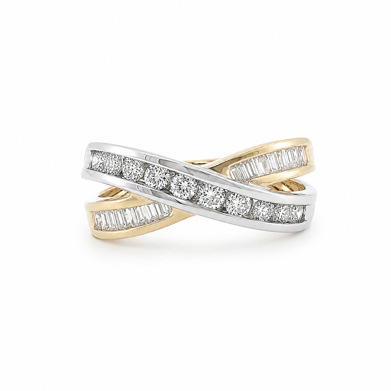 Diamond Estate Criss-Cross Ring Harris Jeweler Troy, OH
