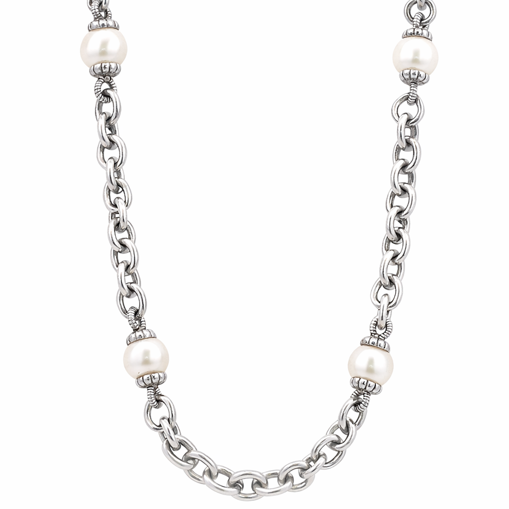 HARRIS Sterling Silver Estate Necklace Harris Jeweler Troy, OH