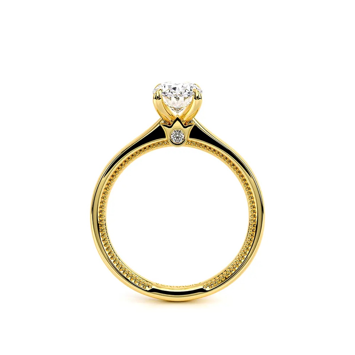 VERRAG 14K Yellow Gold Semi-Mount Engagement Rings Image 2 Harris Jeweler Troy, OH