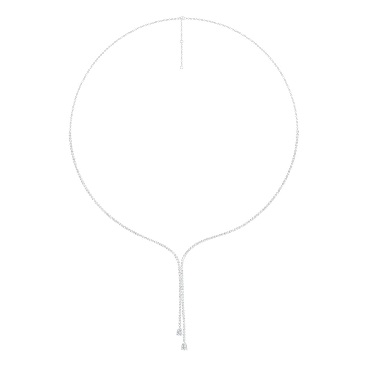 REV 14K White Gold Lab-Grown Diamond Necklace Harris Jeweler Troy, OH