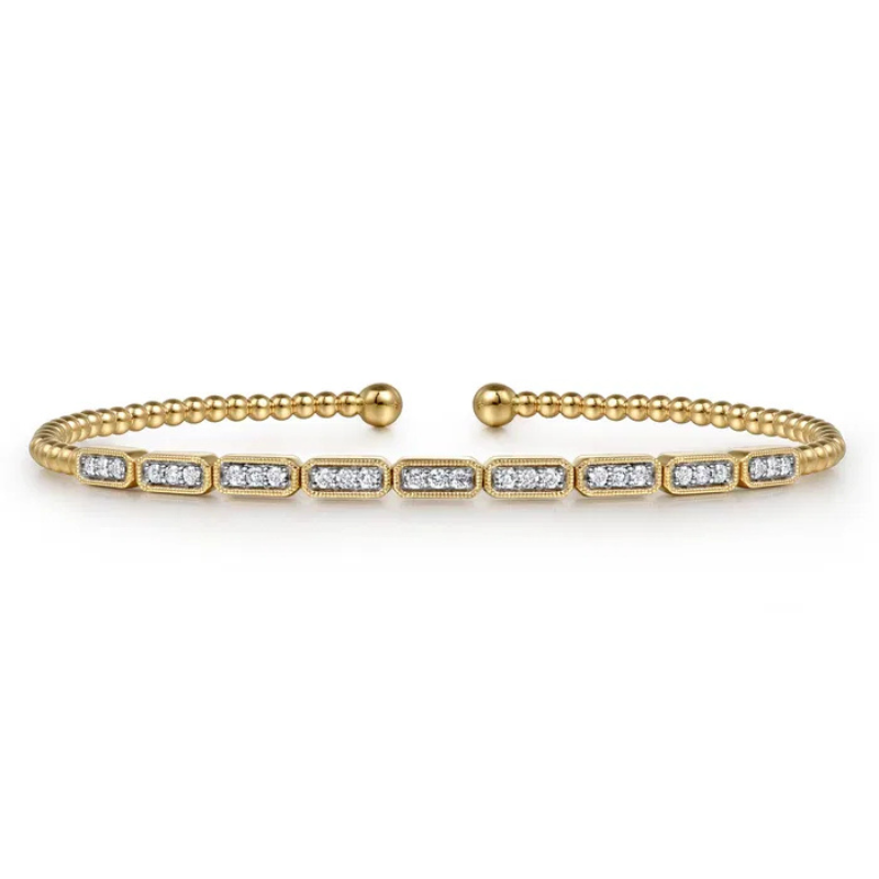 GAB&CO 14K Yellow Gold Diamond Bracelet Harris Jeweler Troy, OH