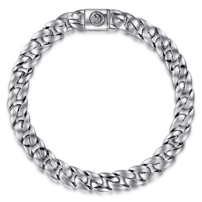 Gents Sterling Silver Cuban Link Bracelet Harris Jeweler Troy, OH