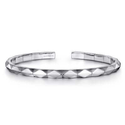 Sterling Silver Faceted Cuff Bracelet Harris Jeweler Troy, OH