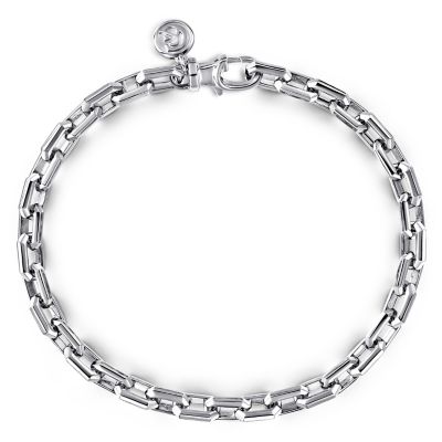 Gents Sterling Silver Faceted Bracelet Harris Jeweler Troy, OH