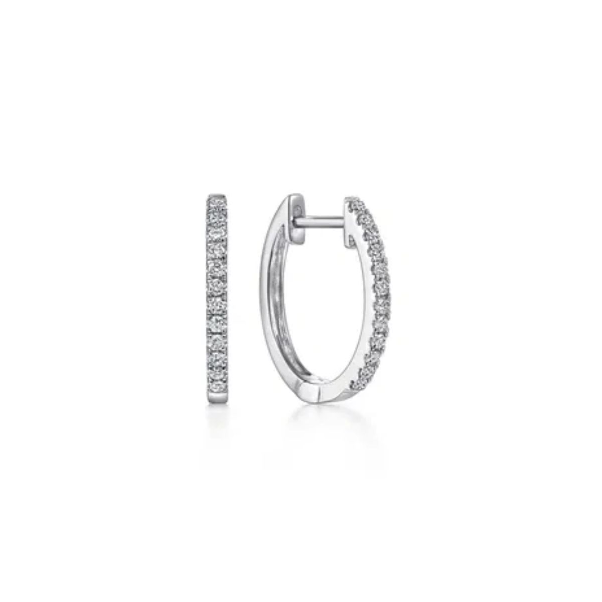 GAB&CO 14K White Gold Diamond Earrings Harris Jeweler Troy, OH