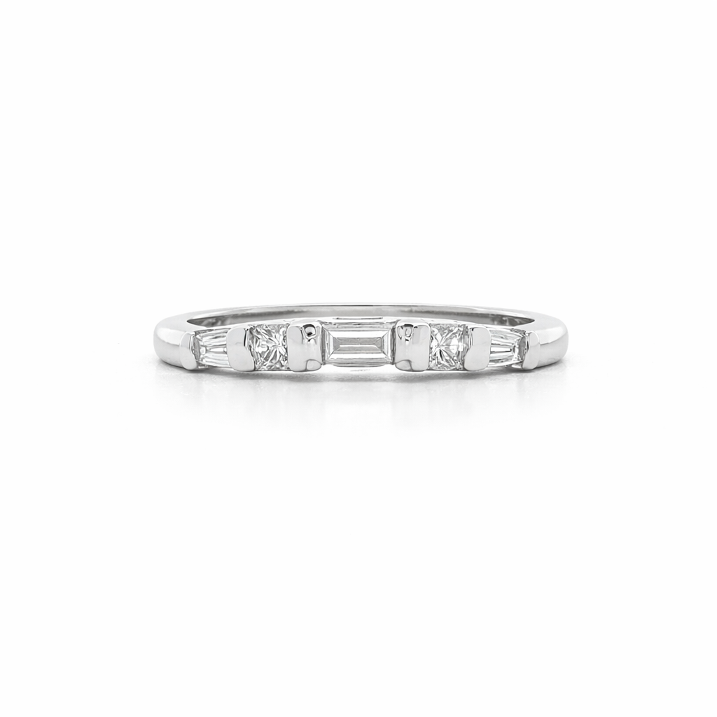 HARRIS 14K White Gold Estate Wedding Band Harris Jeweler Troy, OH