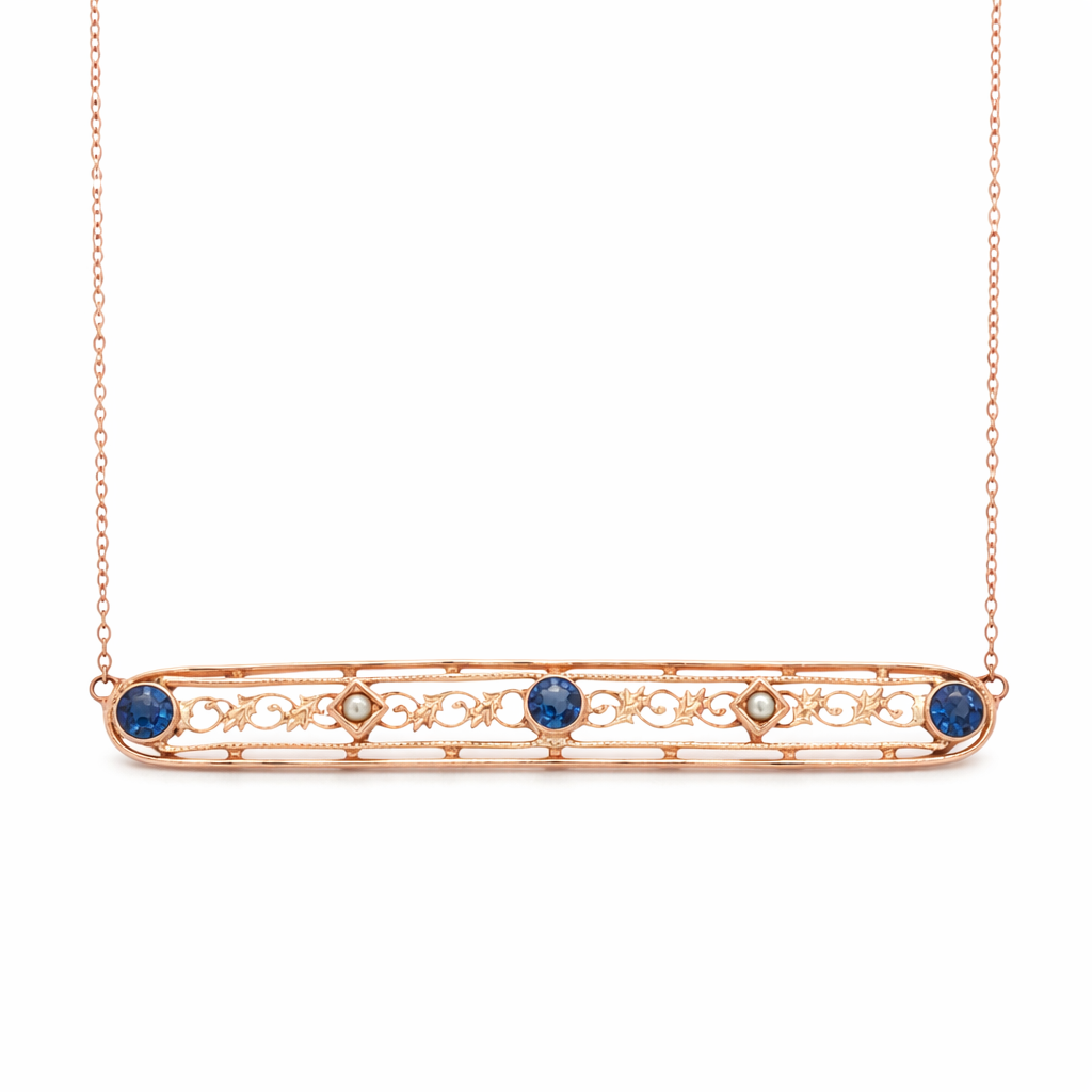 HARRIS 14K Rose Gold Estate Necklace Harris Jeweler Troy, OH