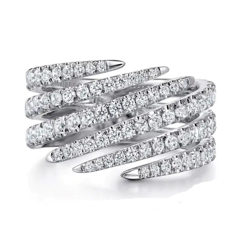 Gabriel & Co Kaslique Diamond Bypass Ring Harris Jeweler Troy, OH