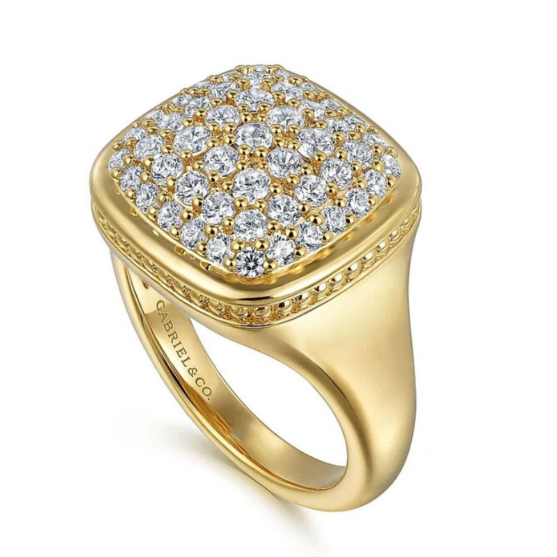 Diamond Signet Ring Image 2 Harris Jeweler Troy, OH
