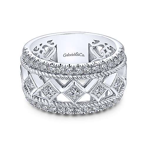 GAB&CO 14K White Gold Diamond Fashion Ring Harris Jeweler Troy, OH