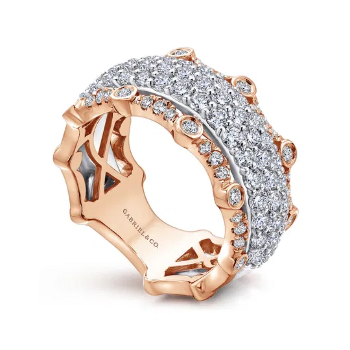 GAB&CO 14K Yellow Gold Diamond Fashion Ring Image 2 Harris Jeweler Troy, OH