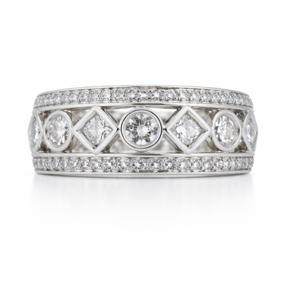 GAB&CO 14K White Gold Diamond Fashion Ring Harris Jeweler Troy, OH