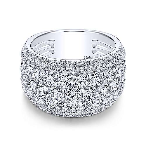 GAB&CO 14K White Gold Diamond Fashion Ring Harris Jeweler Troy, OH