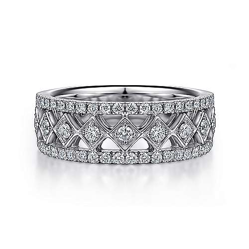 GAB&CO 14K White Gold Diamond Fashion Ring Harris Jeweler Troy, OH