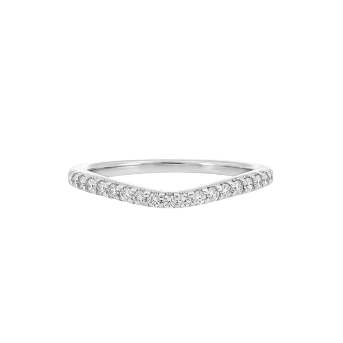 Diamond Curved Estate Wedding Band Harris Jeweler Troy, OH