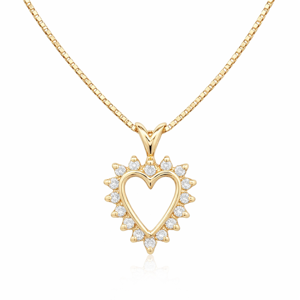 Diamond Heart Estate Necklace Harris Jeweler Troy, OH