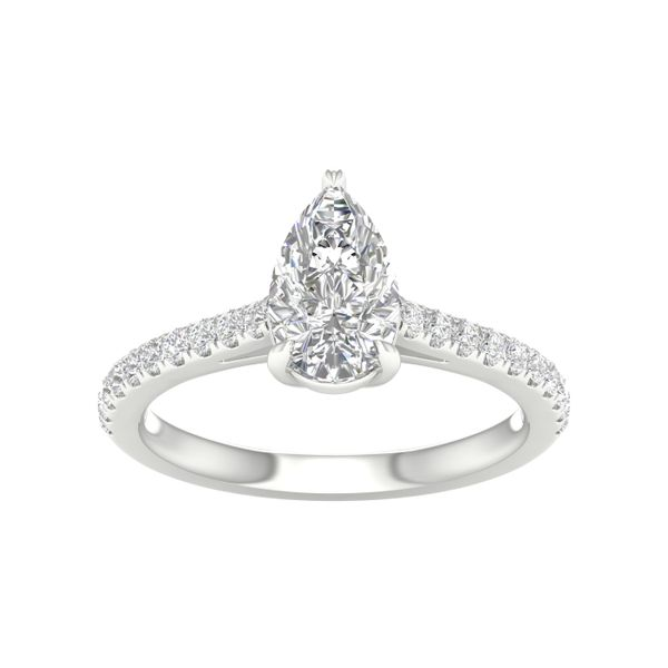 1 1/4CTW Pear Shape Lab-Grown Diamond Engagement Ring - Propose Tonight! Harris Jeweler Troy, OH
