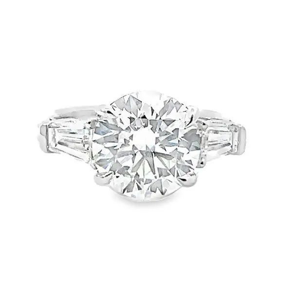 3 1/2CTW Round Brilliant Cut Three-Stone Lab-Grown Diamond Engagement Ring - Propose Tonight! Harris Jeweler Troy, OH