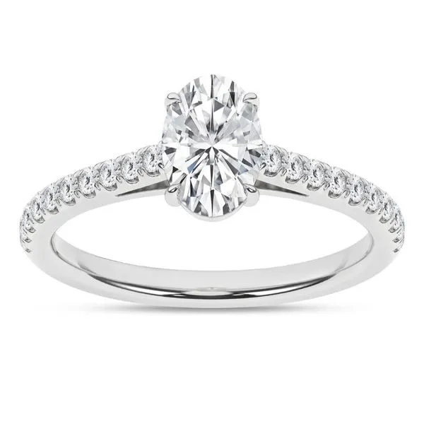 1 1/4CTW Oval Lab-Grown Diamond Engagement Ring - Propose Tonight! similar item image
