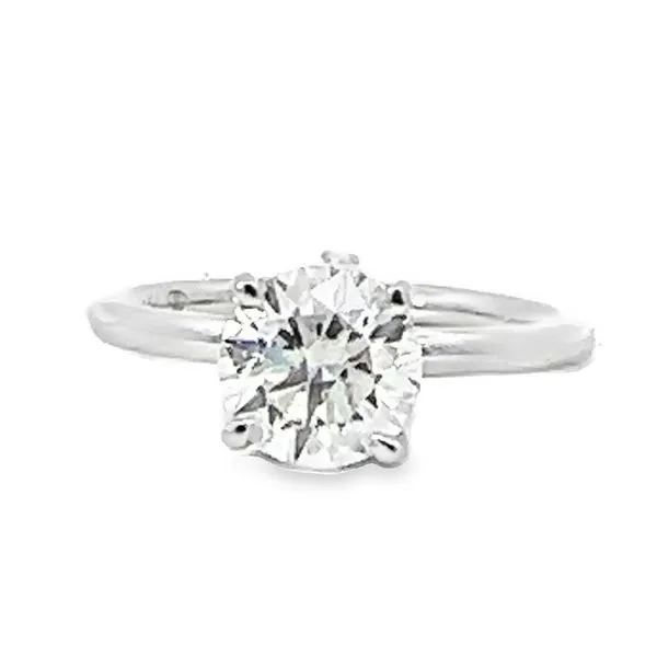 1 1/2CT Round Lab-Grown Hidden-Halo Style Solitaire Diamond Engagement Ring - Propose Tonight! Harris Jeweler Troy, OH