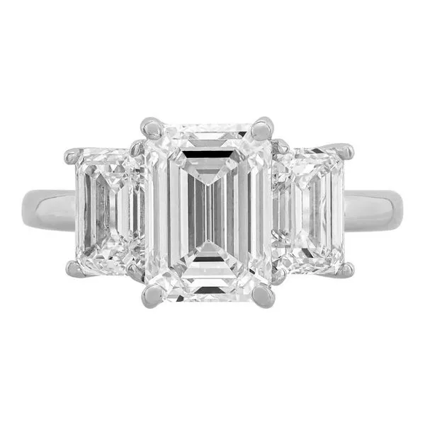 5CTW 3-Stone Style Emerald Cut Lab-Grown Diamond Engagement Ring - Propose Tonight! Harris Jeweler Troy, OH