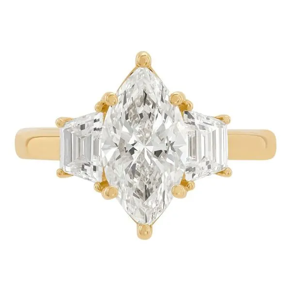 2 3/4CTW Marquise Lab-Grown Diamond 3-Stone Engagement Ring - Propose Tonight! Harris Jeweler Troy, OH