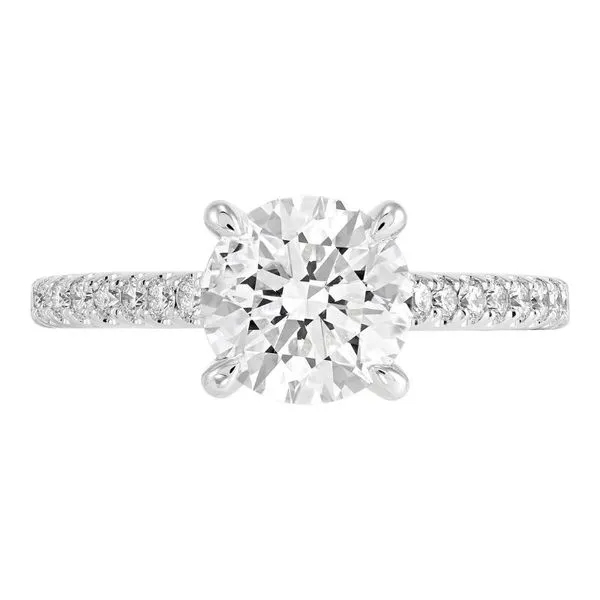 2 1/3CTW Round Brilliant Cut Lab-Grown Diamond Engagement Ring With Hidden Halo - Propose Tonight! Harris Jeweler Troy, OH