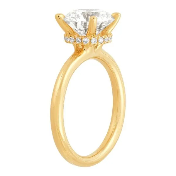 3 1/5CTW Round Brilliant Cut Lab-Grown Diamond Solitaire Engagement Ring With Hidden Halo - Propose Tonight! Image 2 Harris Jeweler Troy, OH