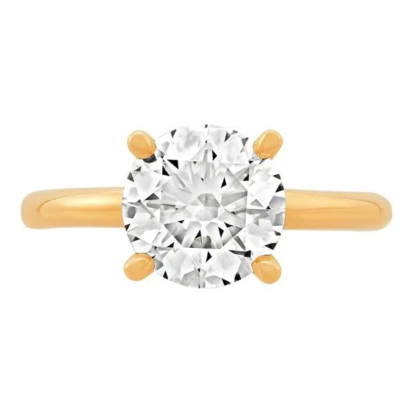 3 1/5CTW Round Brilliant Cut Lab-Grown Diamond Solitaire Engagement Ring With Hidden Halo - Propose Tonight! Harris Jeweler Troy, OH