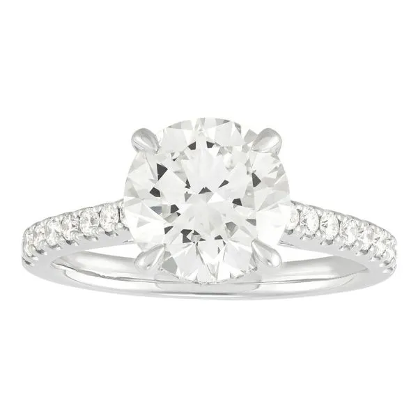 3 1/2CTW Round Brilliant Cut Lab-Grown Diamond Engagement Ring With Hidden Halo - Propose Tonight! Harris Jeweler Troy, OH