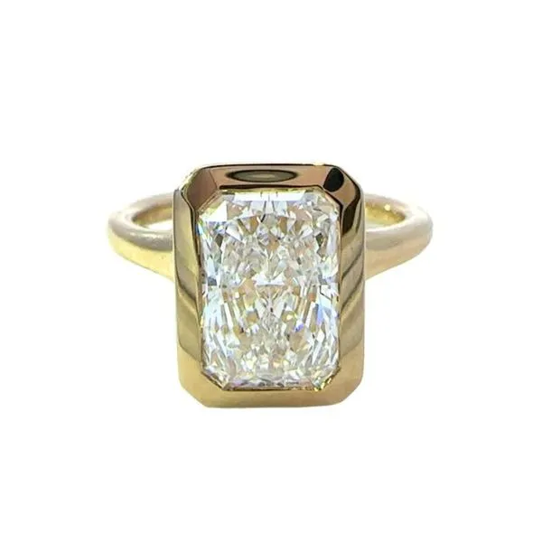 3CT Lab-Grown Diamond Bezel-Style Solitaire Engagement Ring - Propose Tonight! Harris Jeweler Troy, OH