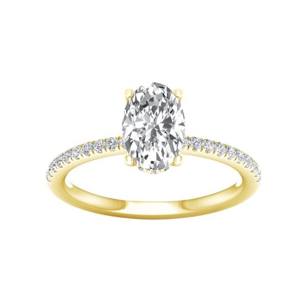 2 1/4CTW Oval Lab-Grown Diamond Engagement Ring - Propose Tonight! Harris Jeweler Troy, OH
