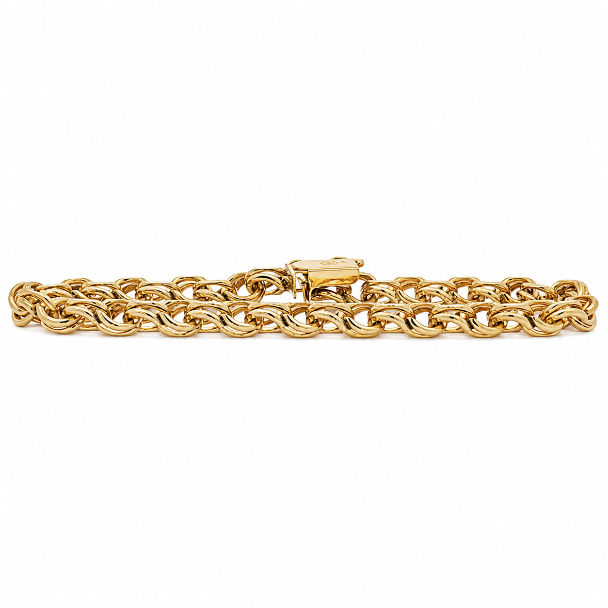 Double Link Estate Charm Bracelet Harris Jeweler Troy, OH