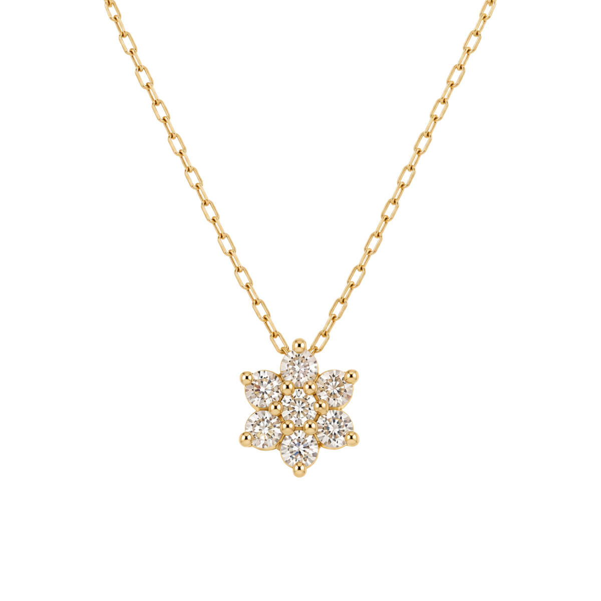 Diamond Flower Estate Pendant Harris Jeweler Troy, OH