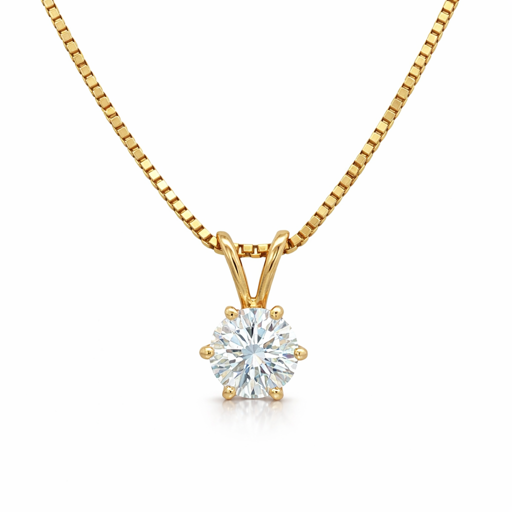 1/2CT Diamond Solitaire Pendant Harris Jeweler Troy, OH