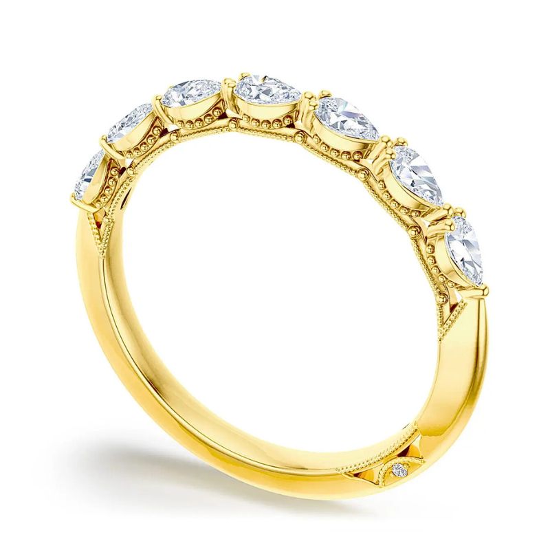 TACORI 18K Yellow Gold Diamond Women's Wedding Band Harris Jeweler Troy, OH