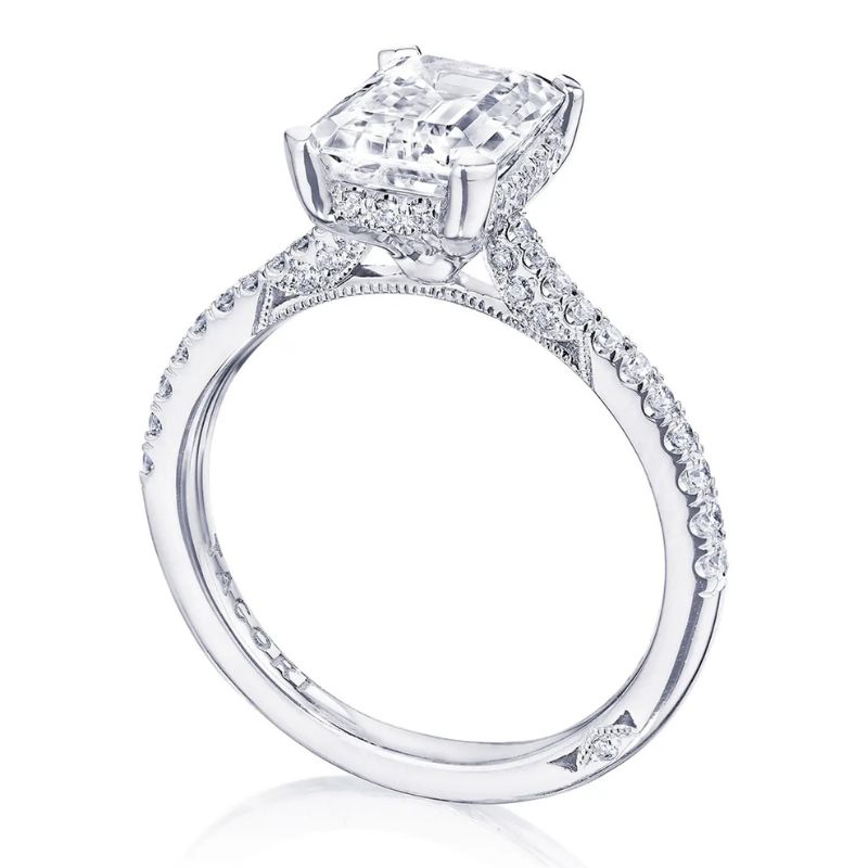 TACORI 18K White Gold Semi-Mount Engagement Rings Harris Jeweler Troy, OH