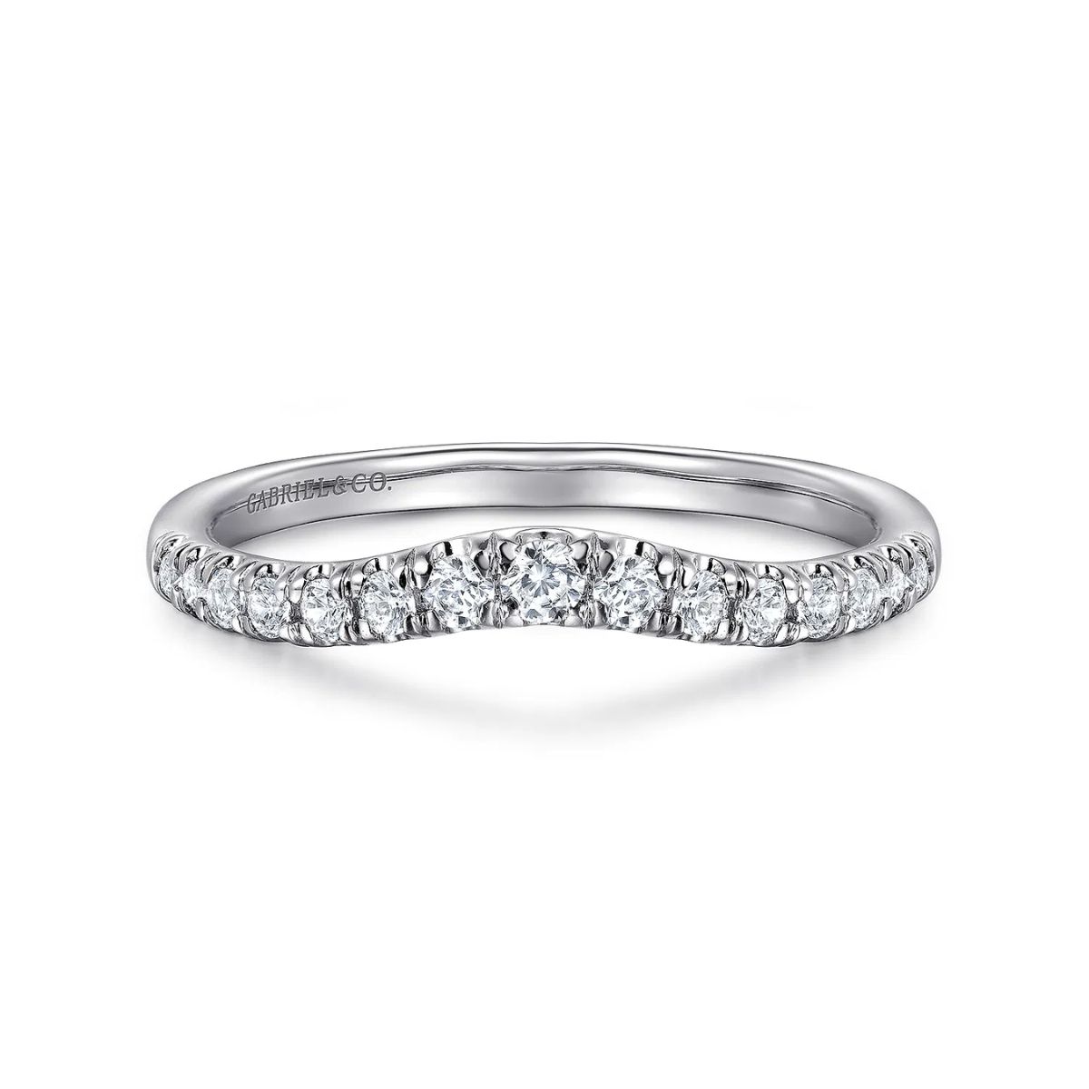 1/4CTW Diamond Curved Wedding Band Harris Jeweler Troy, OH