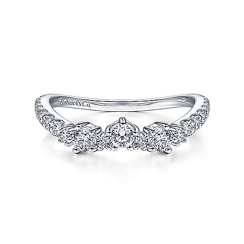 GAB&CO 14K White Gold Diamond Women's Wedding Band Harris Jeweler Troy, OH