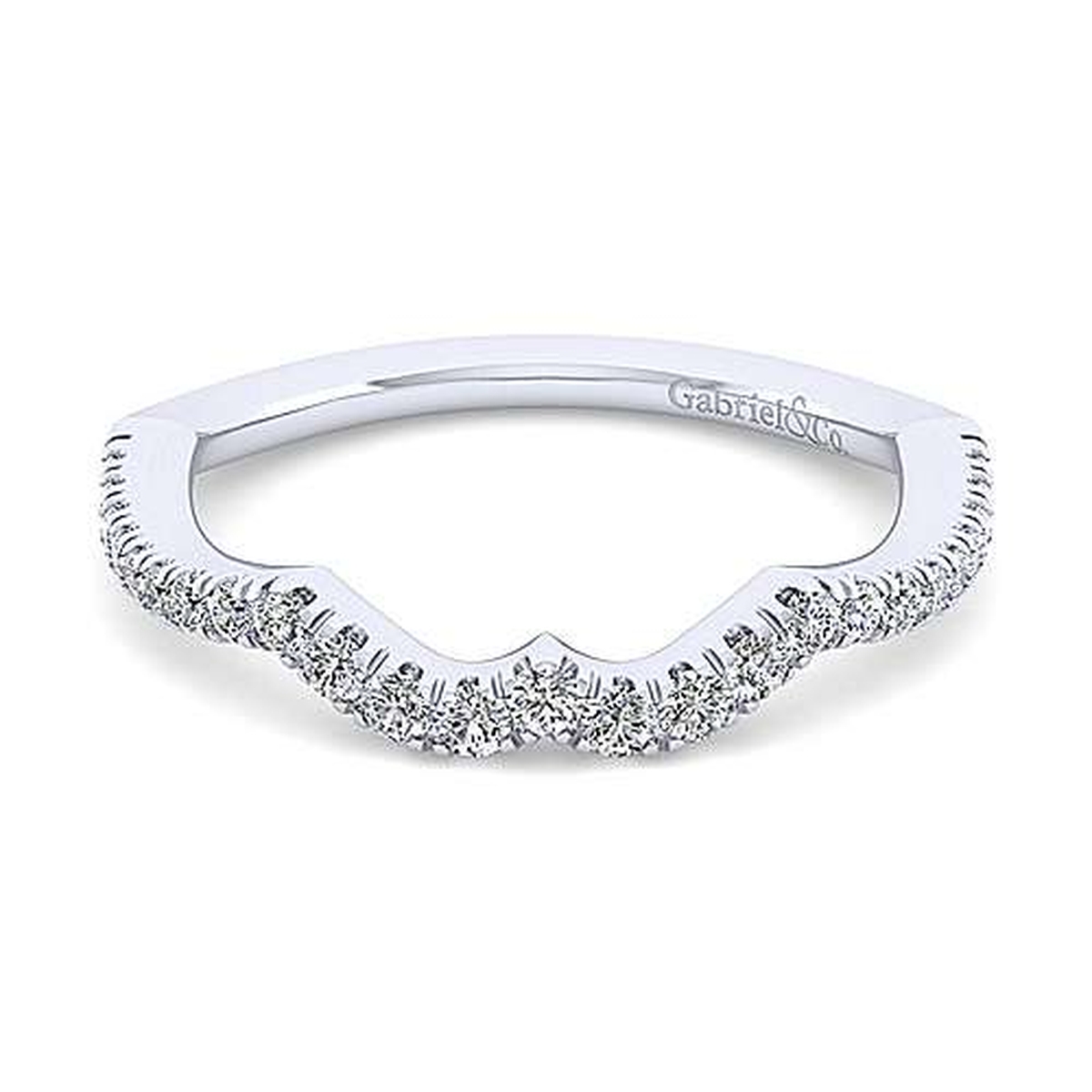 GAB&CO 14K White Gold Diamond Women's Wedding Band Harris Jeweler Troy, OH