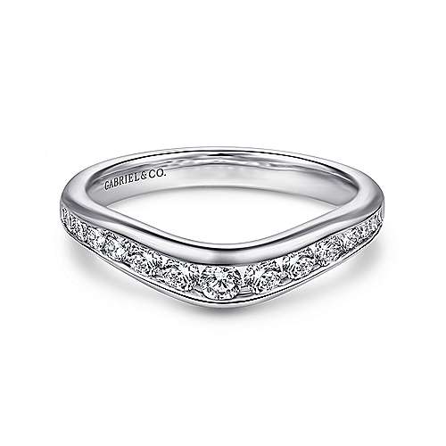GAB&CO 14K White Gold Diamond Women's Wedding Band Image 2 Harris Jeweler Troy, OH
