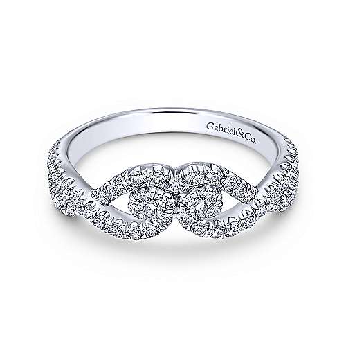GAB&CO 14K White Gold Diamond Women's Wedding Band Harris Jeweler Troy, OH