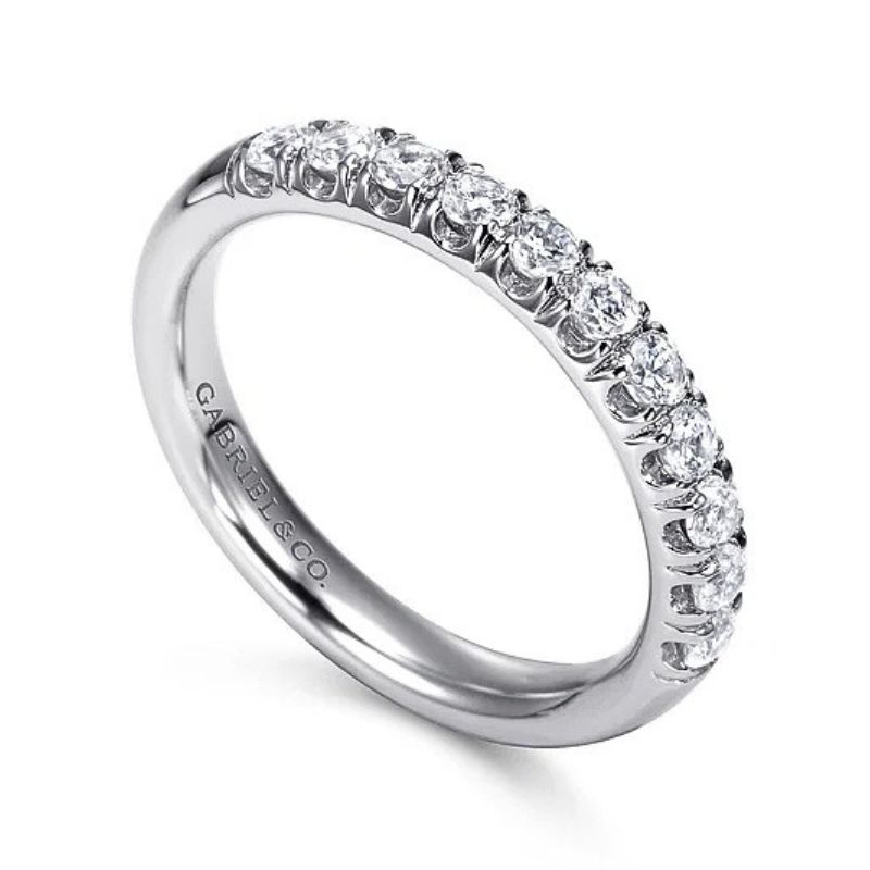 GAB&CO 14K White Gold Diamond Women's Wedding Band Harris Jeweler Troy, OH