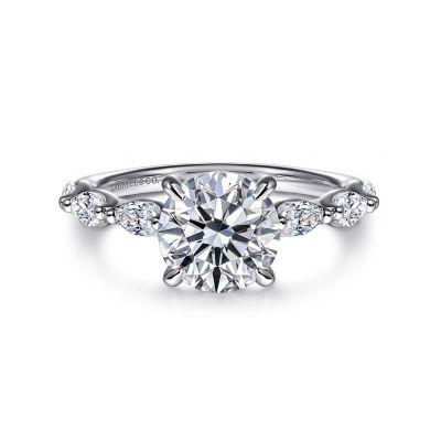 Gabriel & Co Diamond Semi-Mount Engagement Ring Harris Jeweler Troy, OH