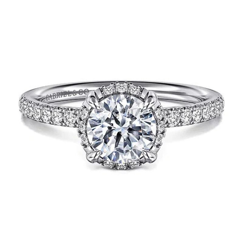 GAB&CO 14K White Gold Semi-Mount Engagement Rings Harris Jeweler Troy, OH