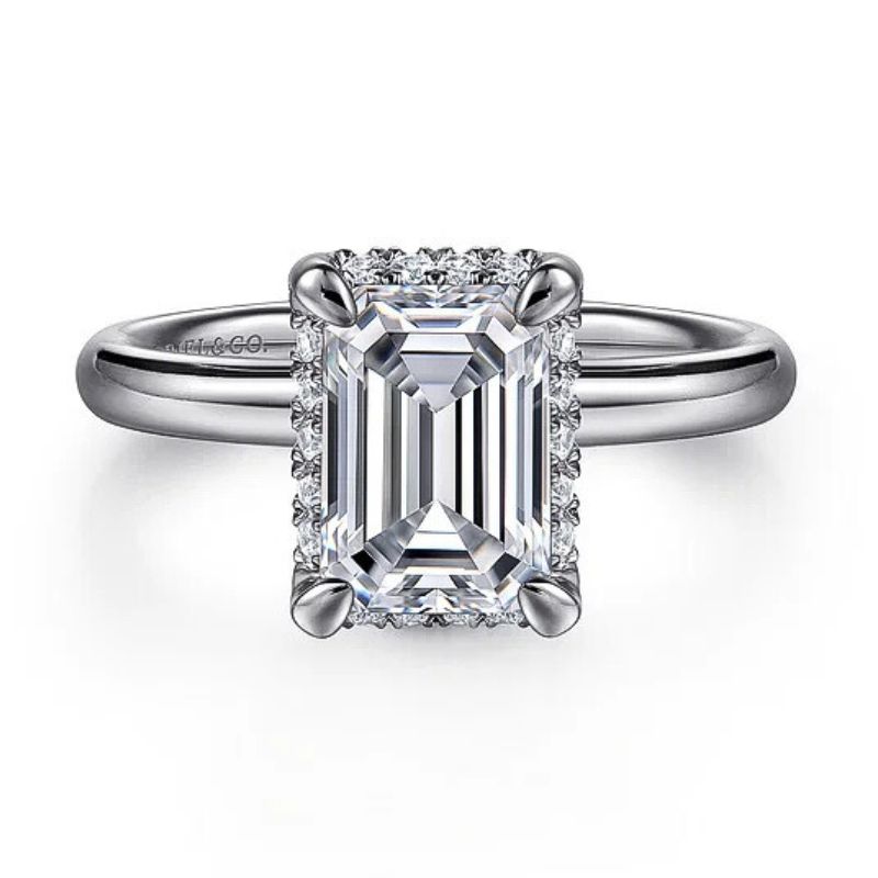 GAB&CO 14K White Gold Semi-Mount Engagement Rings Harris Jeweler Troy, OH