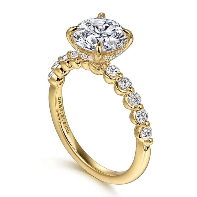 Single-Prong Style Diamond Engagement Ring Image 2 Harris Jeweler Troy, OH