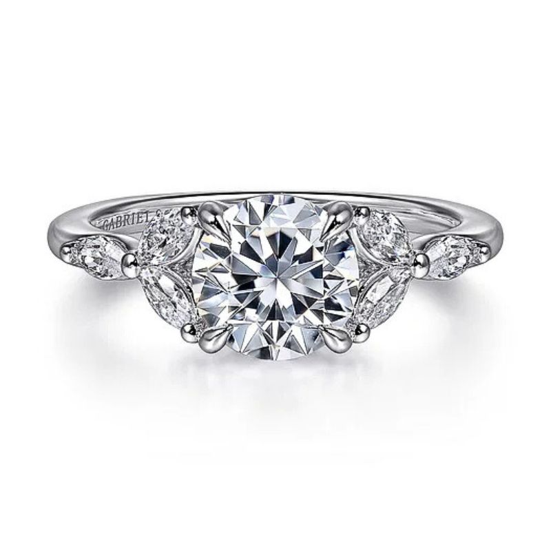 By-Pass Diamond Semi-Mount Engagement Ring Harris Jeweler Troy, OH
